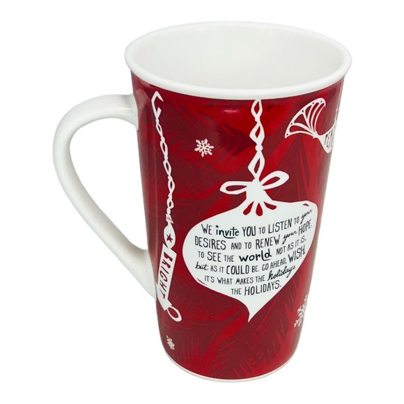 Starbucks Holiday 2009 Wish, Hope, Love, Peace, Light New Bone China Coffee Mug - Picture 2 of 9